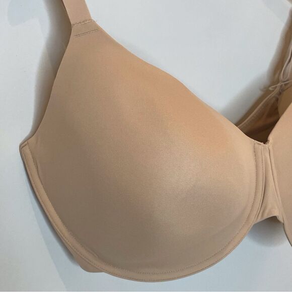 SKIMS Fits Everybody T-Shirt Bra Molded Demi Coverage Clay 40H 40DDDDD NWT - Picture 3 of 8
